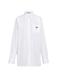 Women\'s Poplin Shirt - White - at Saks Fifth Avenue