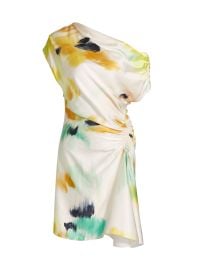 Women\'s Poppy Draped Floral Minidress - Floral Multi - at Saks Fifth Avenue