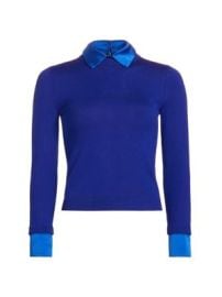 Women\'s Porla Collared Sweater - Royal - at Saks Fifth Avenue