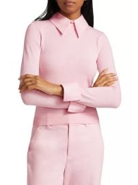 Women\'s Porla Collared Sweater - Shell Pink - at Saks Fifth Avenue