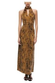 Women\'s Printed Halter-Neck Maxi Dress at Macys