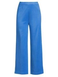 Women\'s Pull-On Straight-Leg Pants - Adriatic Blue - at Saks Fifth Avenue