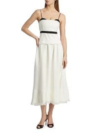 Women\'s Quinlin Bustier Midi-Dress - Snow Multi - at Saks Fifth Avenue