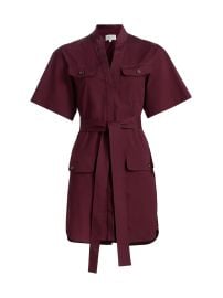 Women\'s Quinn Mini-Shirtdress - Plum - at Saks Fifth Avenue