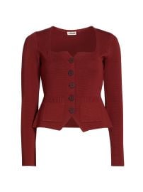 Women\'s Rachela Knit Button-Front Top - Sangria - at Saks Fifth Avenue