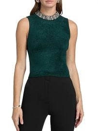 Women\'s Rema Halterneck Top - Emerald - at Saks Fifth Avenue
