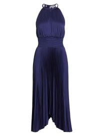 Women\'s Renzo II Pleated Midi-Dress - Riviera - at Saks Fifth Avenue