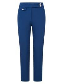 Women\'s Renzo Stretch Straight Crop Pants - Cerulean - at Saks Fifth Avenue