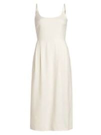 Women\'s Rove Silk Midi-Dress - Ivory - at Saks Fifth Avenue