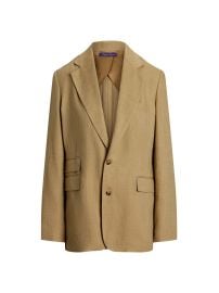 Women\'s Russel Twill Blazer - Lux Tan - at Saks Fifth Avenue