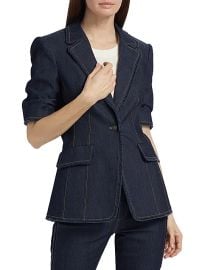 Women\'s Sallie Short-Sleeve Jacket - Indigo - at Saks Fifth Avenue