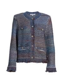 Women\'s Sariyah Cotton-Blend Knit Jacket - Ocean Multi - at Saks Fifth Avenue