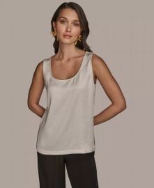 Women\'s Satin Scoop-Neck Tank Top at Macys