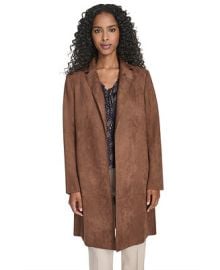 Women\'s Scuba Suede Long Sleeve Topper at Macys