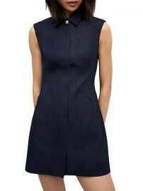 Women\'s Serina Denim Minidress - Dark Oxford - at Saks Fifth Avenue