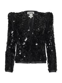 Women\'s Shai Sequined Tailored Jacket - Black - at Saks Fifth Avenue