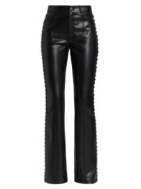 Women\'s Shailene Studded Faux Leather Pants - Black - at Saks Fifth Avenue