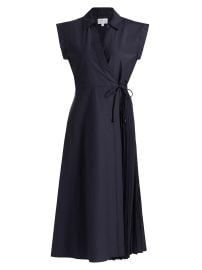 Women\'s Shivon Pintucked Midi-Dress - Black - at Saks Fifth Avenue