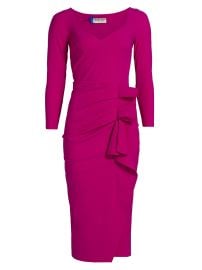 Women\'s Silvheart Ruffle-Trimmed Midi-Dress - Ciclamino - at Saks Fifth Avenue