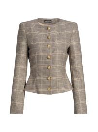 Women\'s Sirus Plaid Jacket - Taupe Plaid - at Saks Fifth Avenue