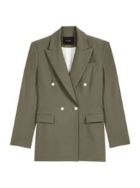 Women\'s Slim Fit Suit Jacket - Khaki - at Saks Fifth Avenue