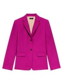 Women\'s Slim-Fit Wool Blazer - Wildflower - at Saks Fifth Avenue