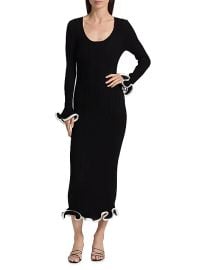 Women\'s Solani Frill Body-Con Dress - Black - at Saks Fifth Avenue