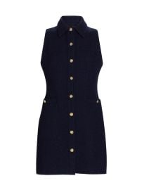 Women\'s Sophia Sleeveless Mini Shirtdress - Navy - at Saks Fifth Avenue