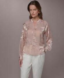 Women\'s Split V-Neck Long-Sleeve Top at Macys