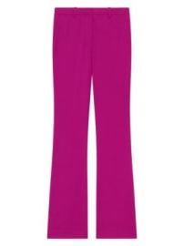 Women\'s Stretch Wool Straight Full-Length Trousers - Wildflower - at Saks Fifth Avenue