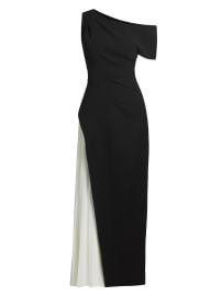 Women\'s Sudden Two-Tone Maxi Dress - Black Cream - at Saks Fifth Avenue