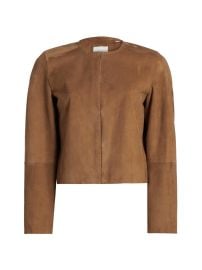 Women\'s Suede Collarless Jacket - Camarillo - at Saks Fifth Avenue