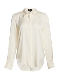 Women\'s Sunaya Silk Blouse - Ivory - at Saks Fifth Avenue