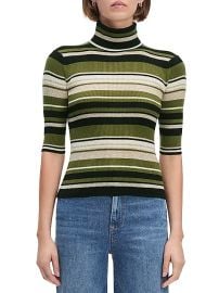 Women\'s The Amelia Striped Wool Turtleneck Sweater - Nottingham Stripe - at Saks Fifth Avenue