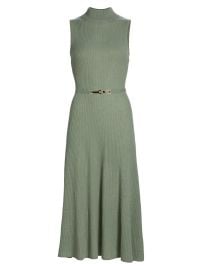 Women\'s The Leith Cashmere Midi-Dress - Silver Spruce - at Saks Fifth Avenue