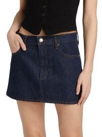Women\'s The Mini Skirt - Rinse - at Saks Fifth Avenue