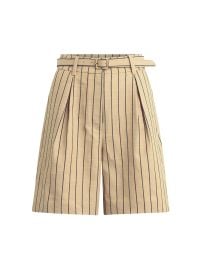 Women\'s The Miranda Shorts - Beige Navy Stripe - at Saks Fifth Avenue