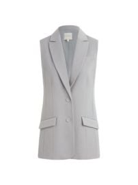 Women\'s The Nadine Two-Button Blazer Vest - Ultimate Gray - at Saks Fifth Avenue