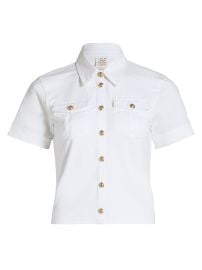Women\'s Tiana Cotton-Blend Top - White - at Saks Fifth Avenue
