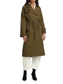 Women\'s Toussaint Cotton-Blend Trench Coat - Olive Green - at Saks Fifth Avenue