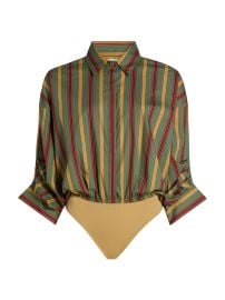 Women\'s Traverse Striped Stretch-Cotton Bodysuit - Trailblazer Stripe - at Saks Fifth Avenue