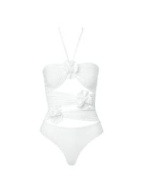 Women\'s Trinitaria One-Piece Cut-Out Swimsuit - Off White - at Saks Fifth Avenue