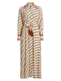 Women\'s Tuck Midi-Shirtdress - Cream Chain - at Saks Fifth Avenue