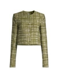 Women\'s Tweed Cropped Jacket - Moss Multi - at Saks Fifth Avenue