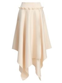 Women\'s Vera Satin Handkerchief Midi-Skirt - Cream - at Saks Fifth Avenue
