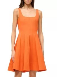 Women\'s Wells Stretch Poplin Dress - Tangerine - at Saks Fifth Avenue