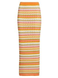 Women\'s Wilkins Chevron Knit Maxi Skirt - Rainbow Multi - at Saks Fifth Avenue
