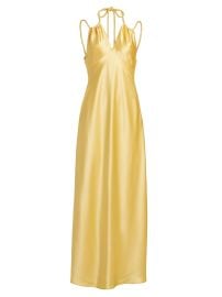Women\'s Woodlake Satin Maxi Dress - Sun Yellow - at Saks Fifth Avenue