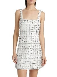 Women\'s Ziva Sequined Minidress - White Multi - at Saks Fifth Avenue