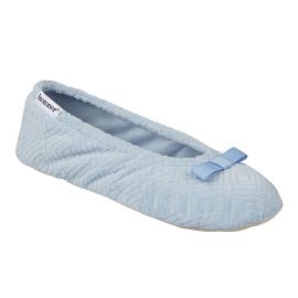 Women\'s isotoner Gemma Micro Terrycloth Ballerina Slippers at Kohls